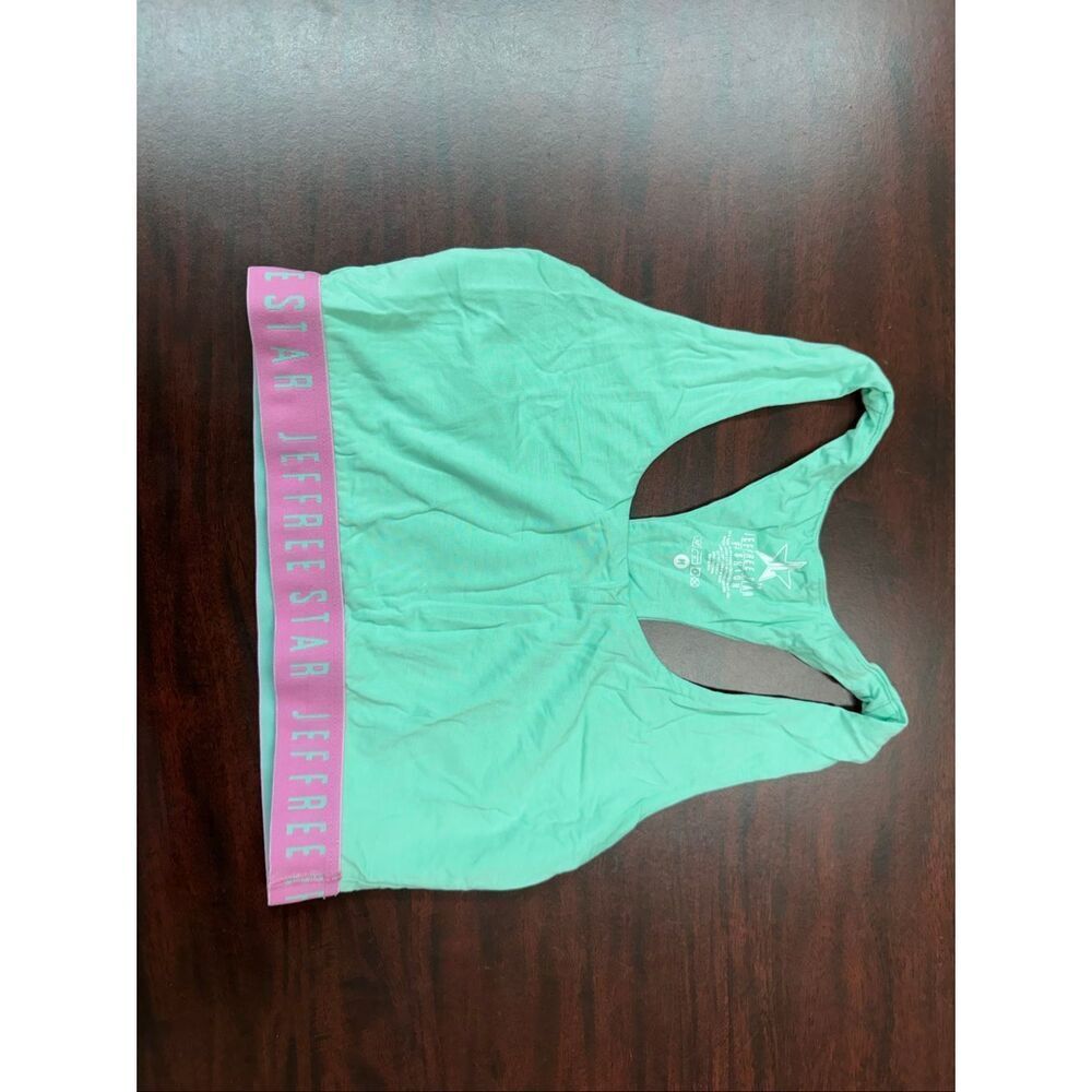 Jeffree Star Mint Green and Pink Lounge Bra Size Medium